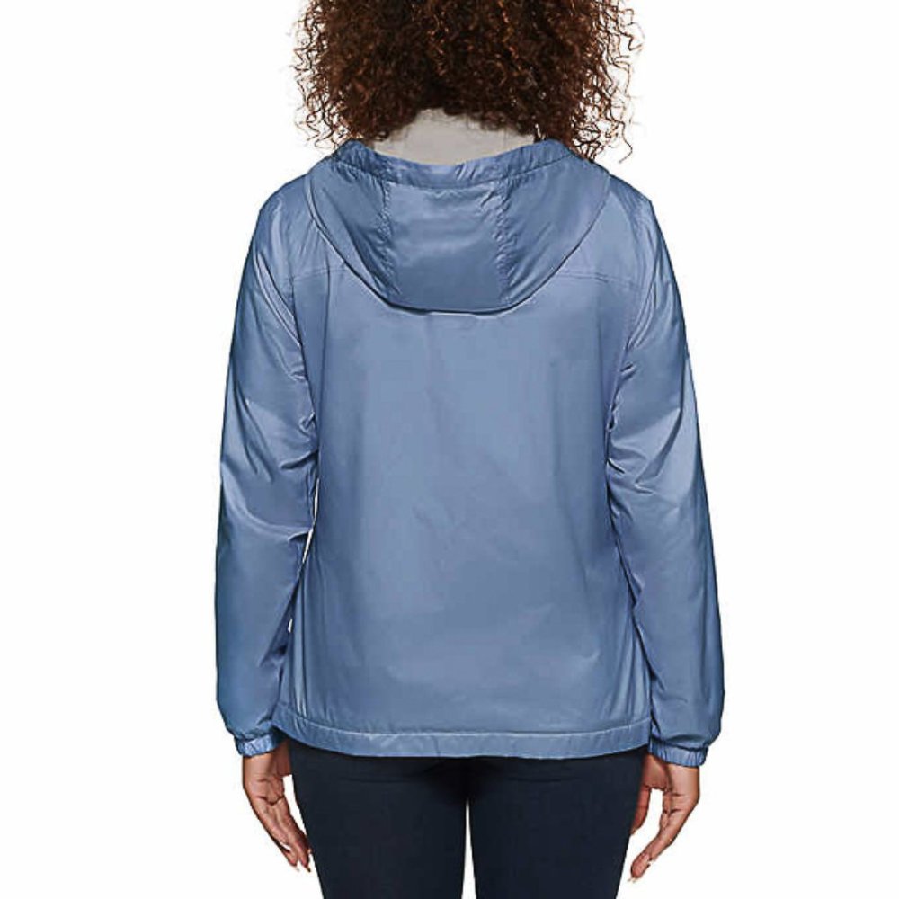 Calvin Klein Womens Zip Front Windbreaker BLUE - Picture 7 of 8